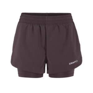 GymHelsinge CRAFT 2-In-1 Shorts 2 Dame - DK Plum (499000), XS