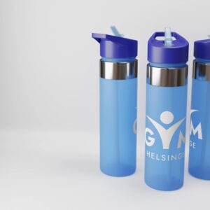 GymHelsinge Vandflaske med fliplåg og tud 650 ml